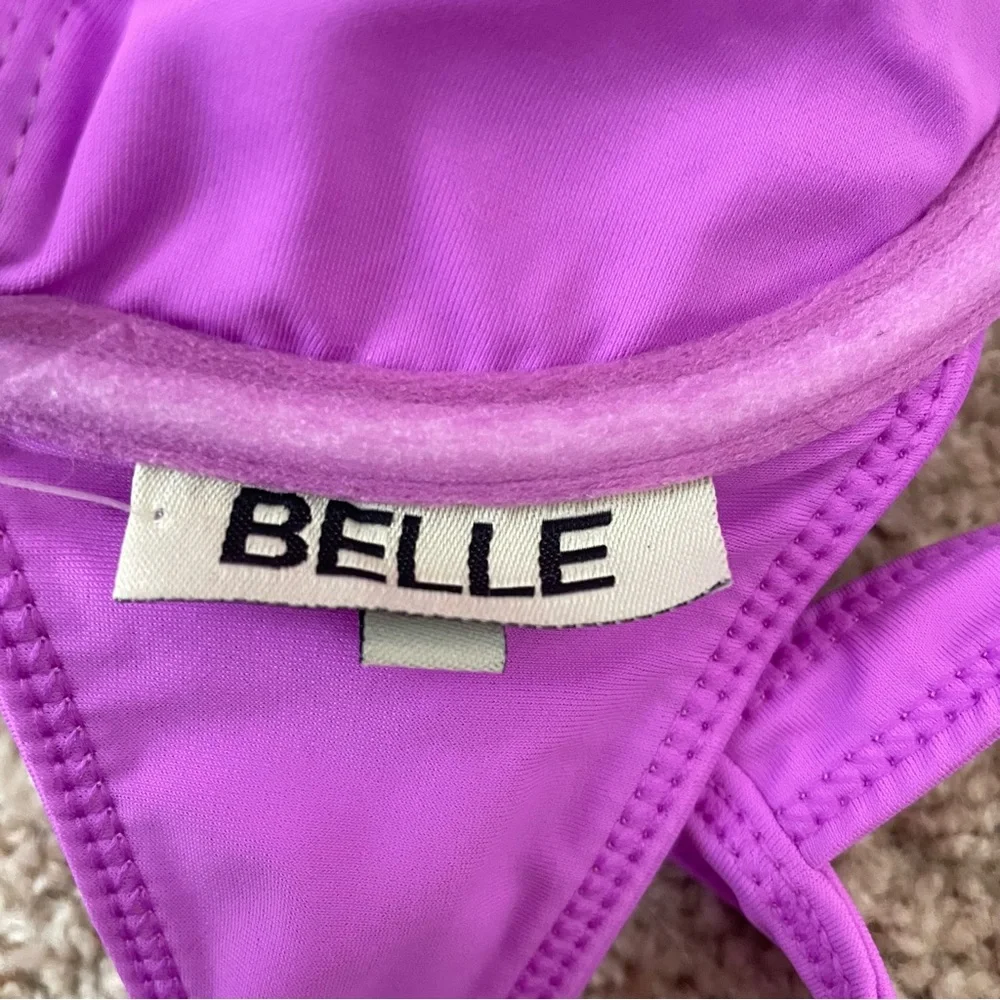 Free People Belle The Oracle Bikini Top in Purple Size XS New